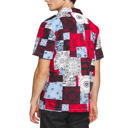 Karl Kani Ανδρικό πουκάμισο Small Signature Paisley Resort Shirt